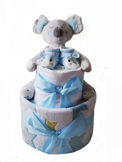 modrý plenkový dort koala
